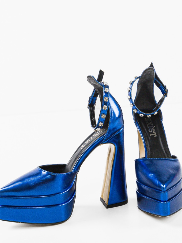 Pantofi dama Sivri Albastri