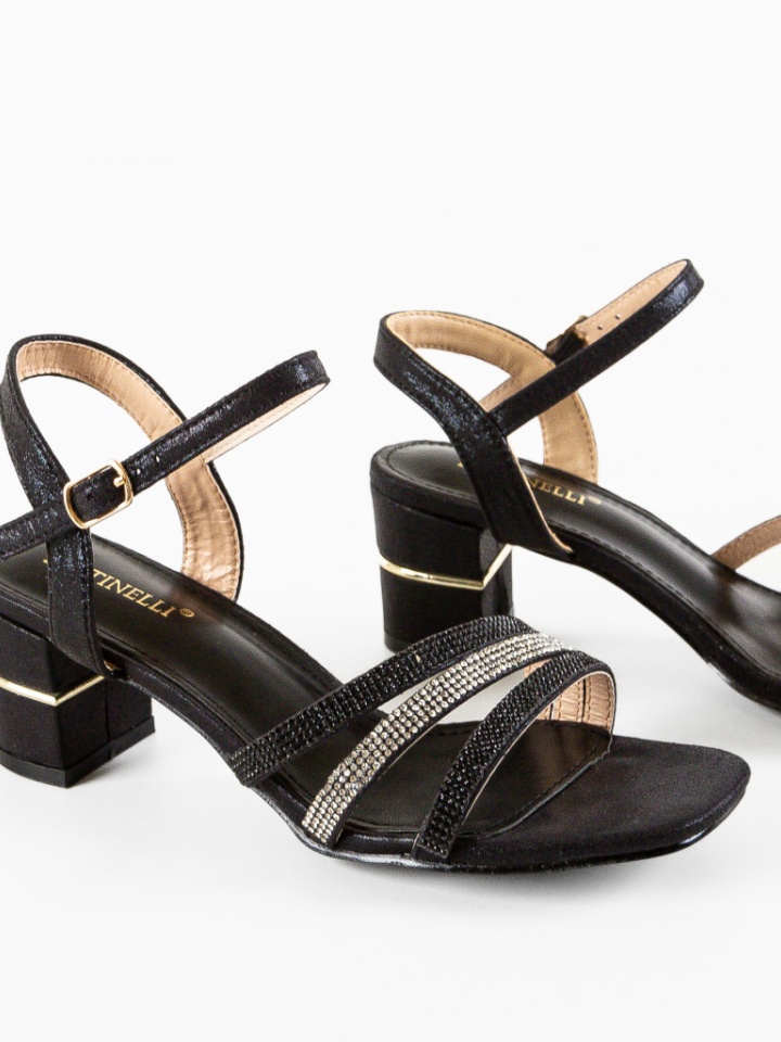 Sandale cu toc Sunbell Argintii