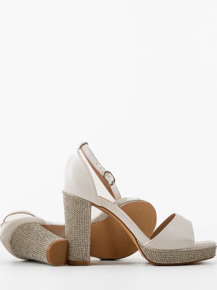 Sandale cu toc Omegon Negre 2