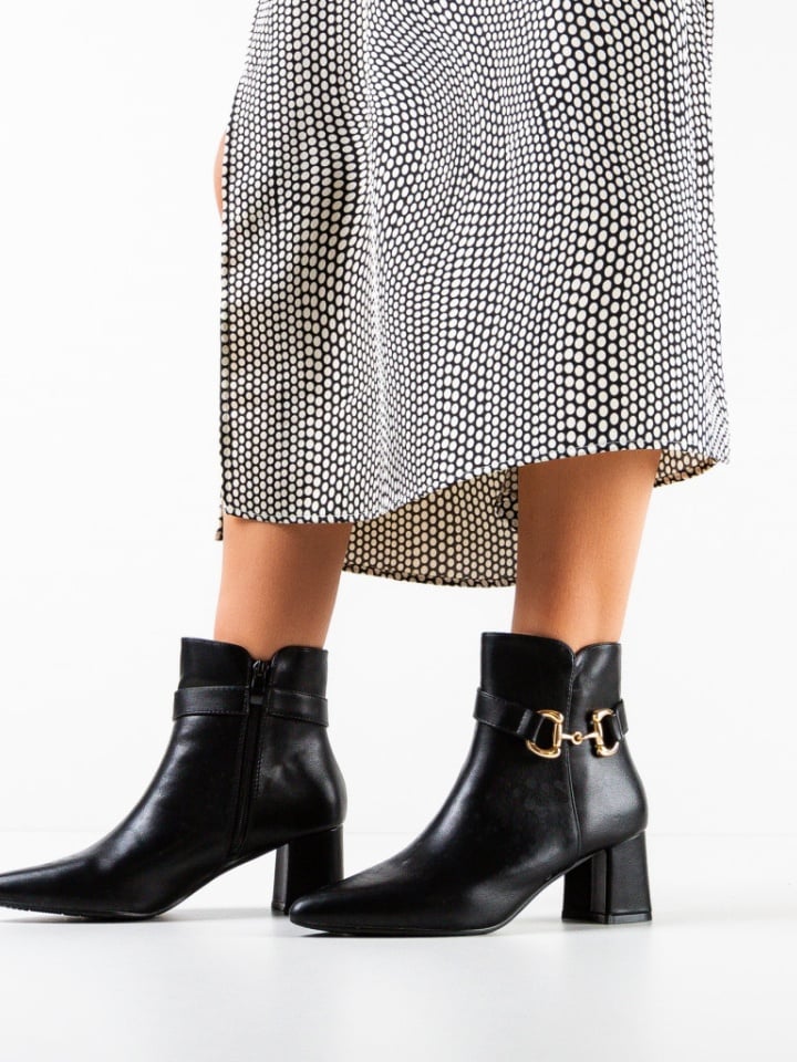 Botine dama Trame Negre