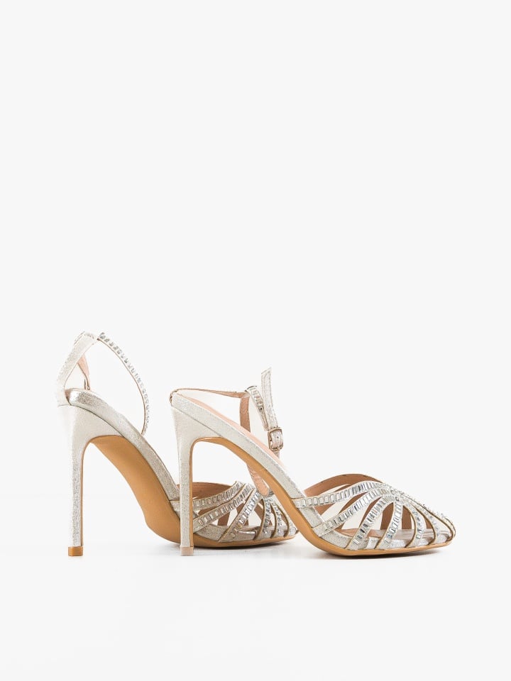 Sandale cu toc Bridg Albastre