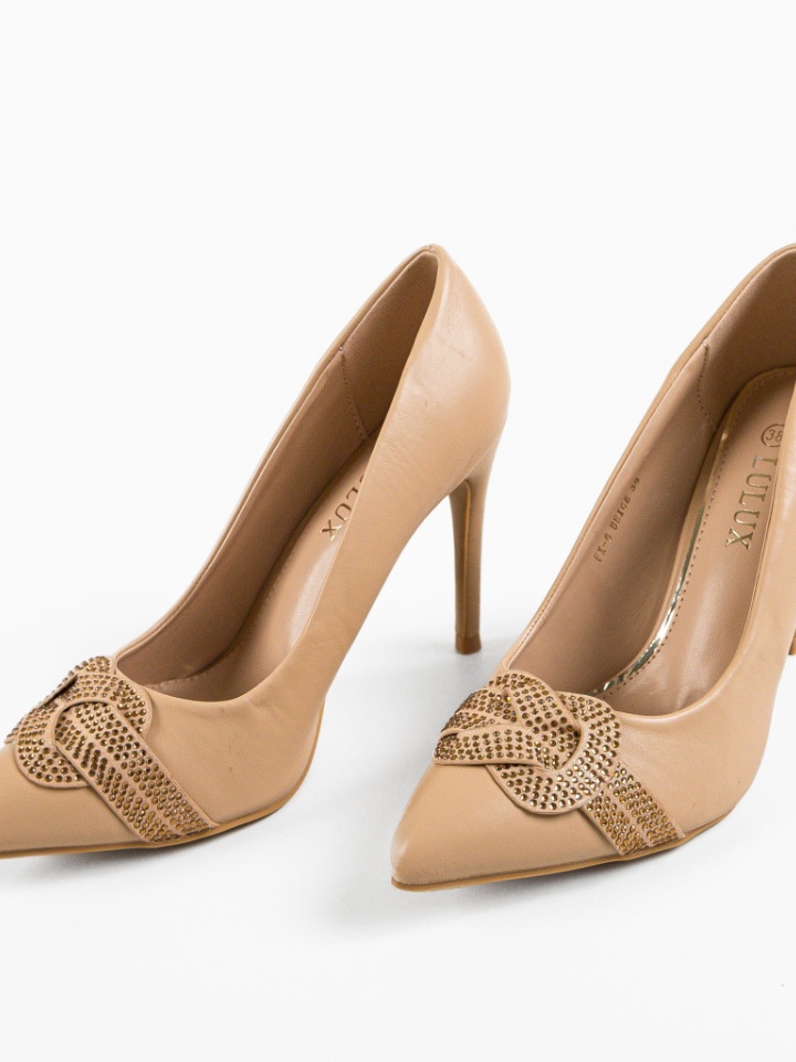 Pantofi dama Brown Bej