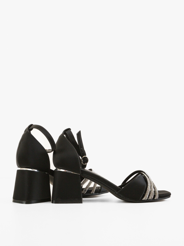 Sandale cu toc Pakka Argintii