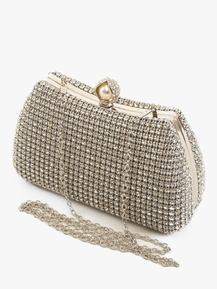 Geanta plic Giulia Argintie