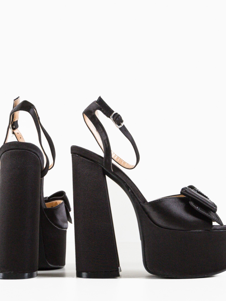 Sandale cu toc Gallen Negre