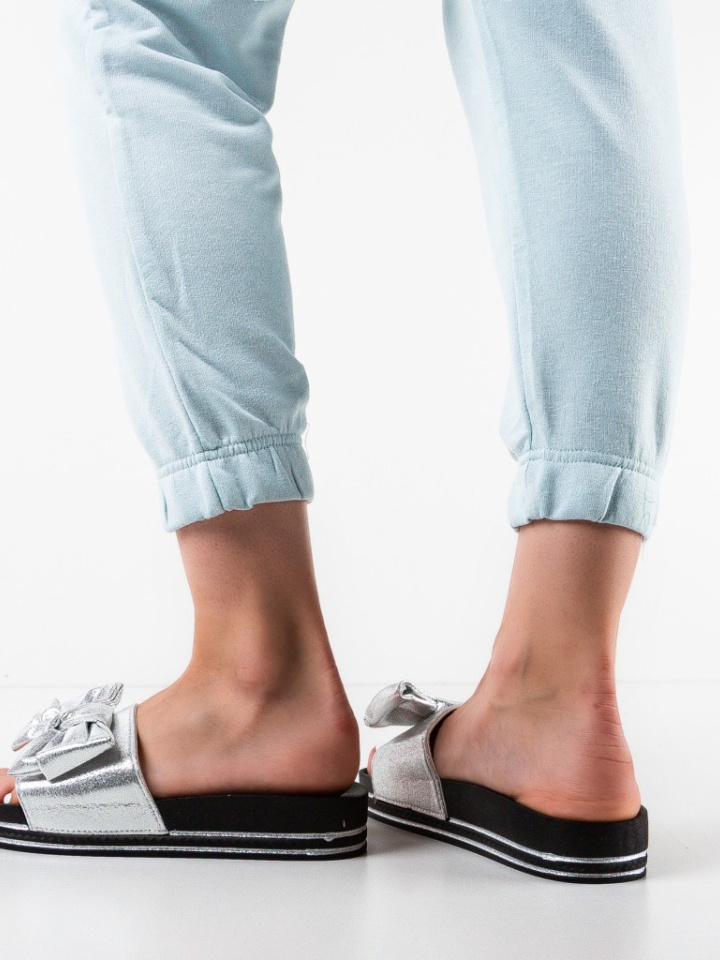 Papuci dama Marves Argintii