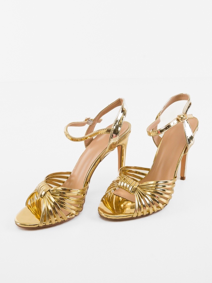 Sandale cu toc Cobano Argintii