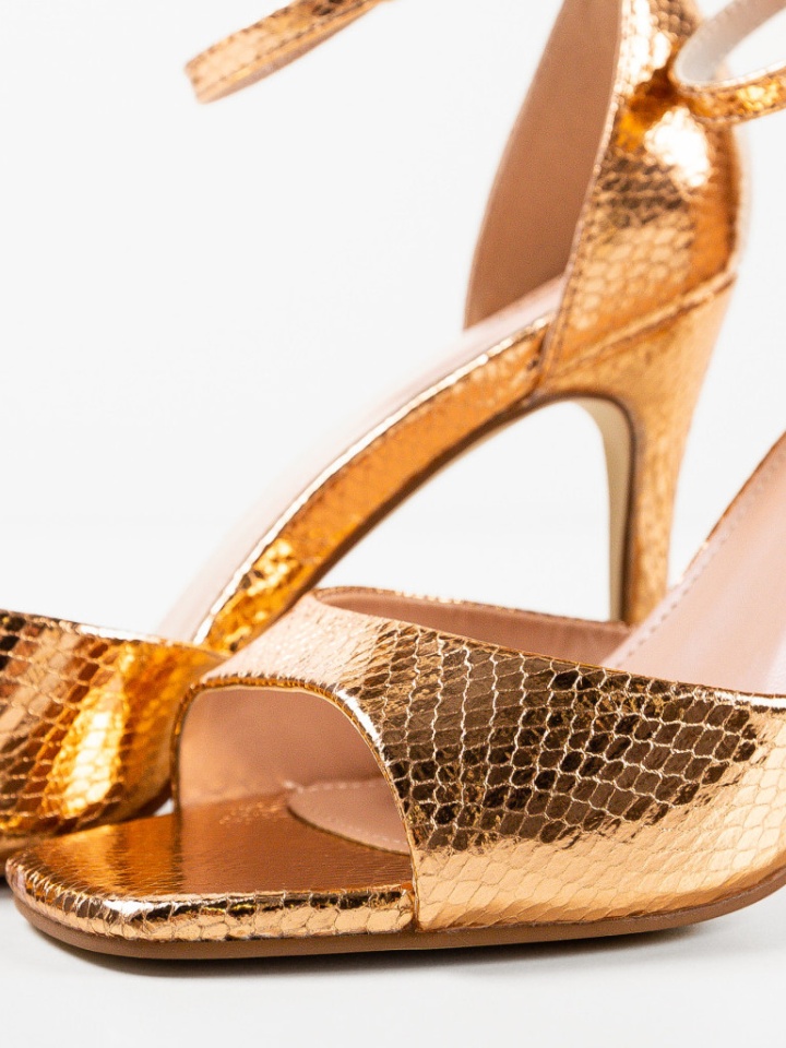 Sandale cu toc Lekaz Negri