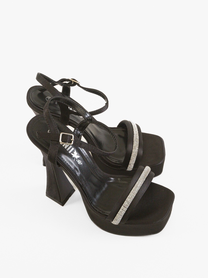 Sandale cu toc Wong Fuchsia