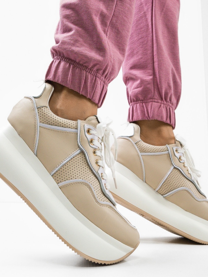 Sneakers dama Emiel Bej