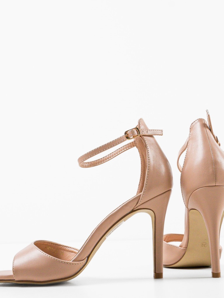 Sandale cu toc Moroilo Negre