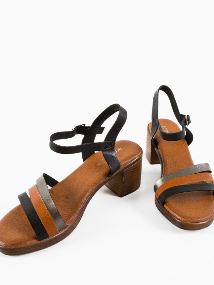 Sandale cu toc Fiore Albe