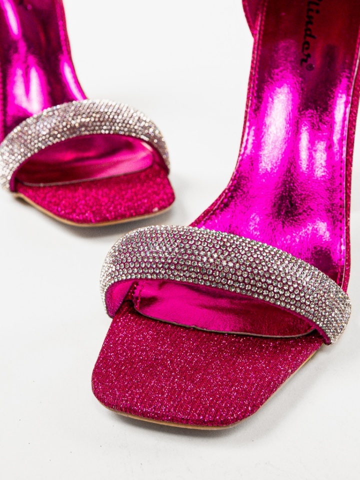 Sandale cu toc Eligia Negre