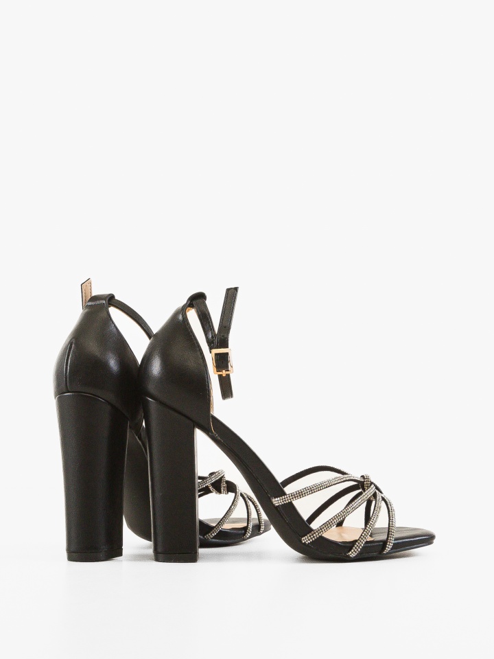 Sandale cu toc Roxane Animal Print