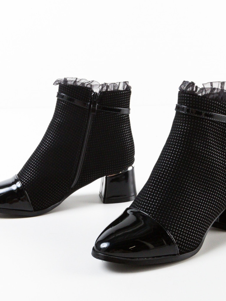 Botine dama Precious Negre