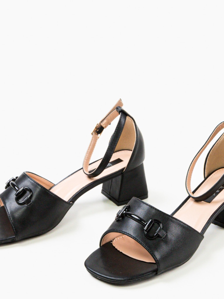 Sandale cu toc Lutgar Negre