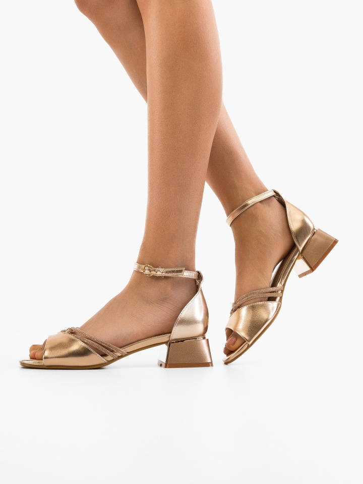 Sandale cu toc Fenrir Argintii