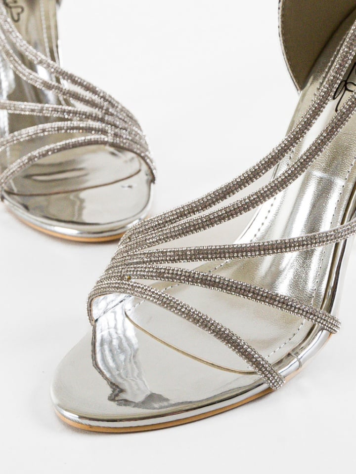 Sandale cu toc Bastille Rosii