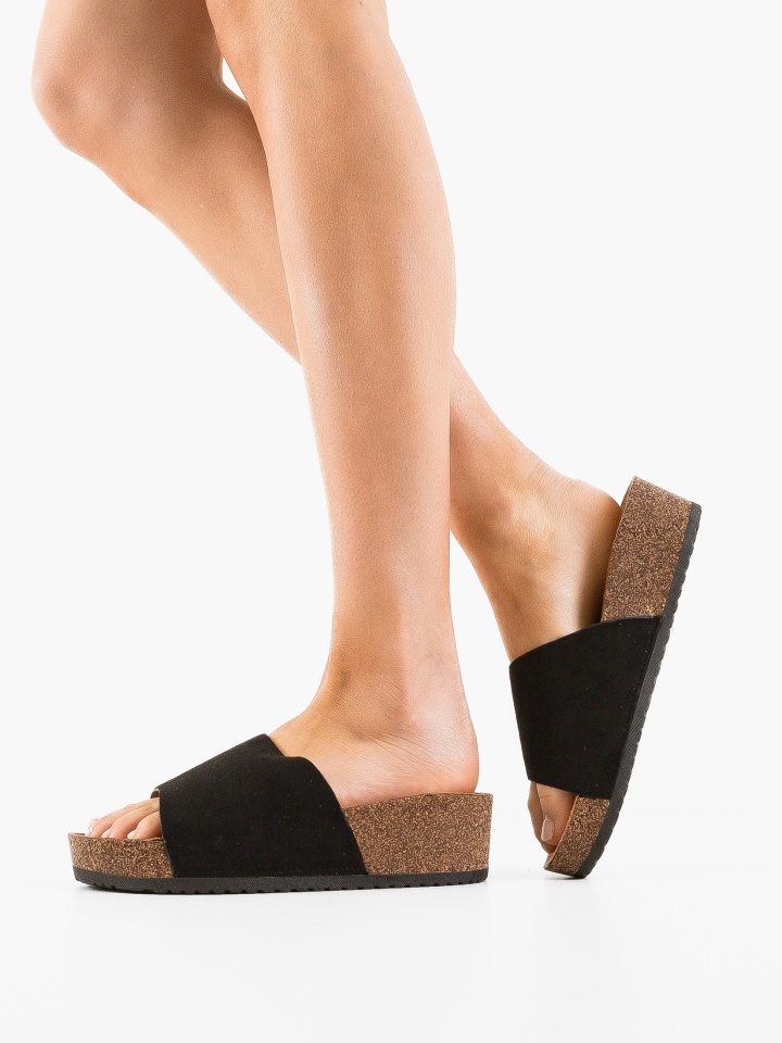 Papuci dama Tapan Bej