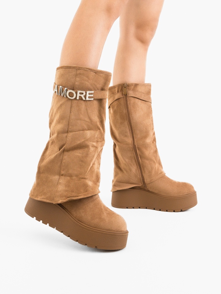 Cizme dama Wynne Camel