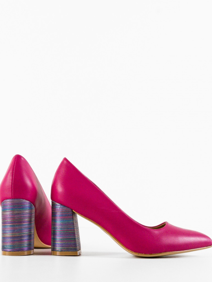 Pantofi cu toc Tuka Galbeni