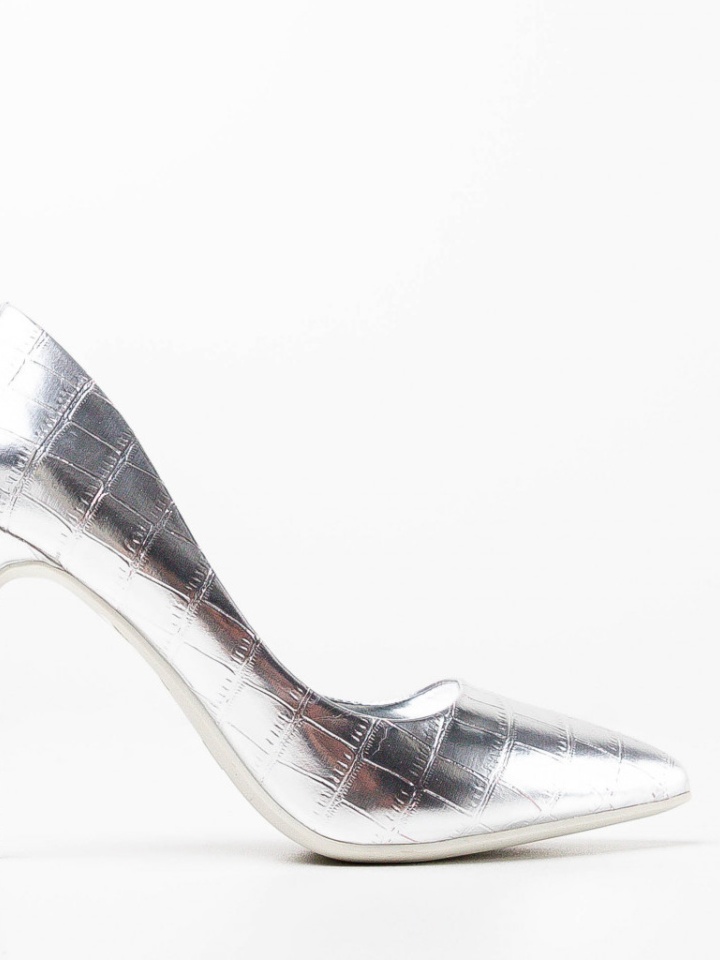 Pantofi Peters Argintii