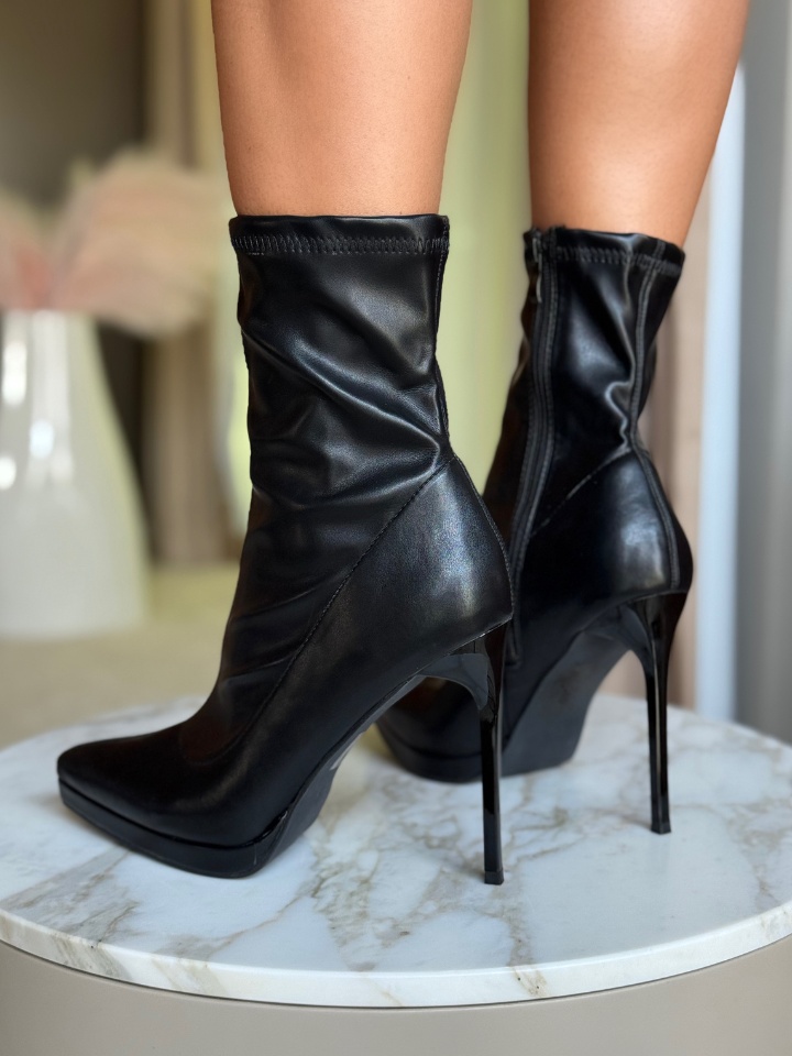 Botine dama Scarl Negre 2