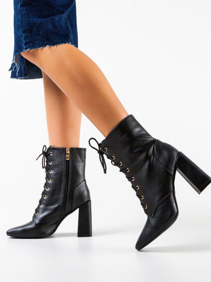 Botine dama Rupert Negre