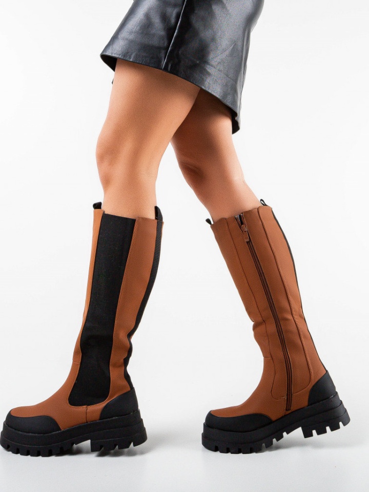 Cizme dama Salter Camel