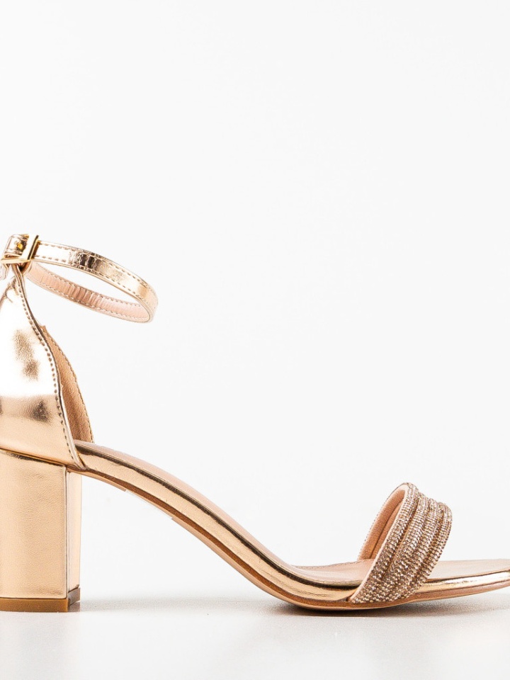 Sandale cu toc Ogan Aurii