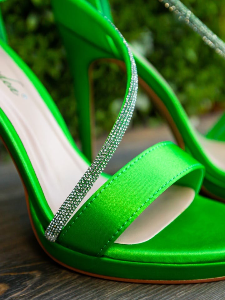 Sandale cu toc Sarai Verzi