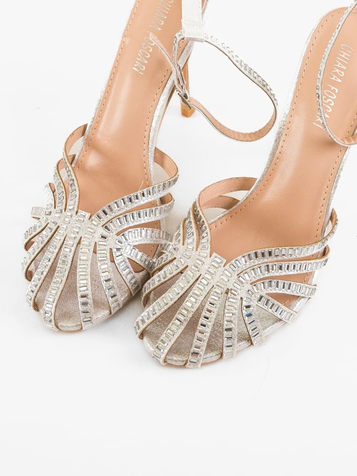 Sandale cu toc Bridg Albastre