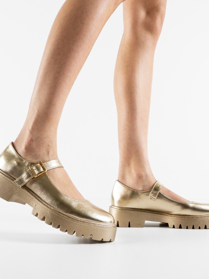 Pantofi casual dama Mersey Aurii