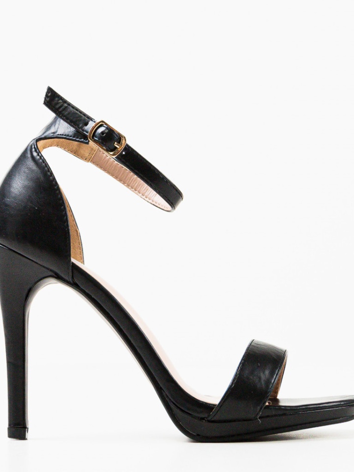 Sandale cu toc Caesonia Negre