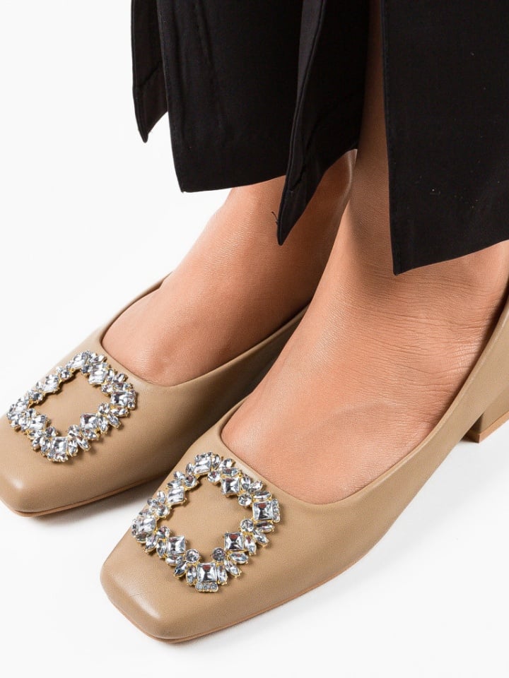 Pantofi dama Christopher Bej