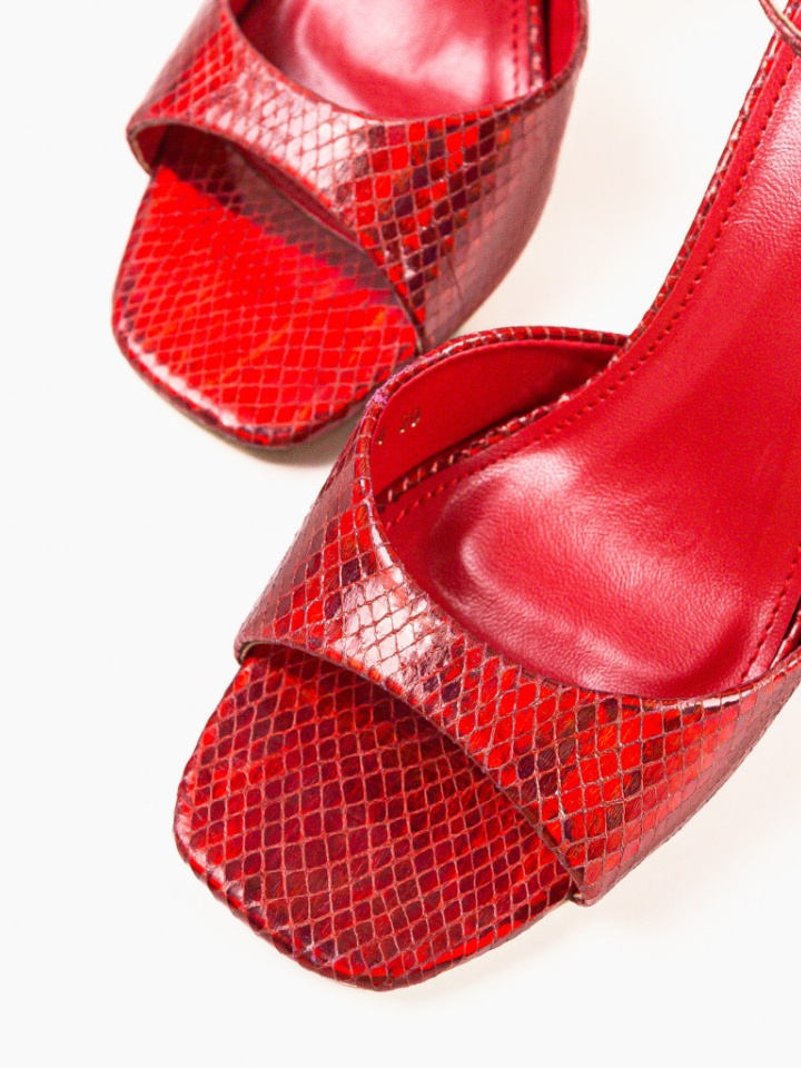 Sandale cu toc Lekaz Negri