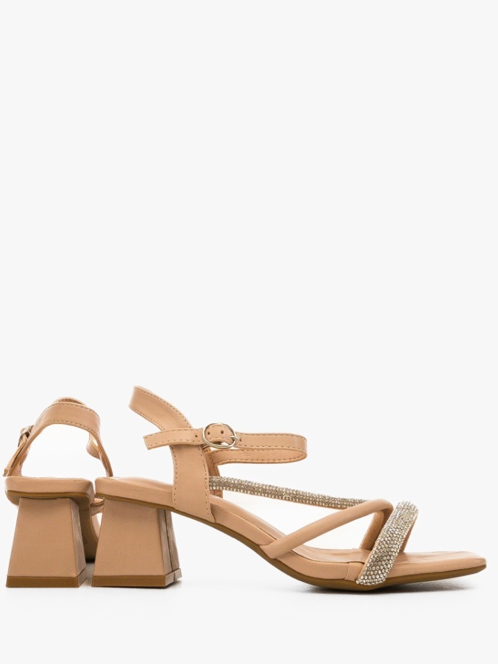 Sandale cu toc Alyssa Fuchsia