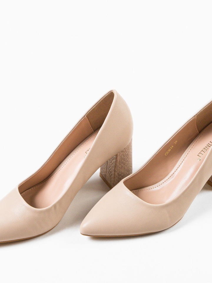 Pantofi cu toc Tuka Galbeni