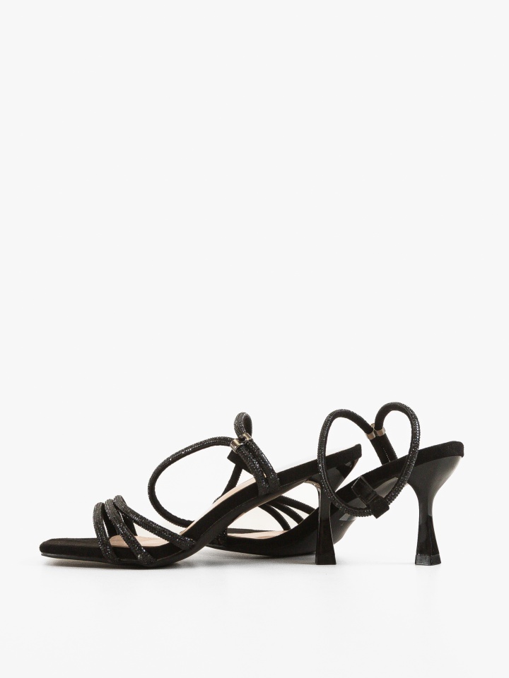 Sandale cu toc Myhaj Negre