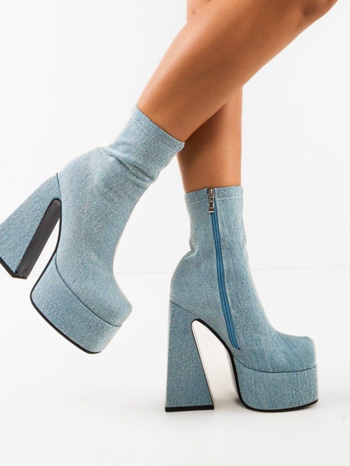 Botine dama Huron Albe