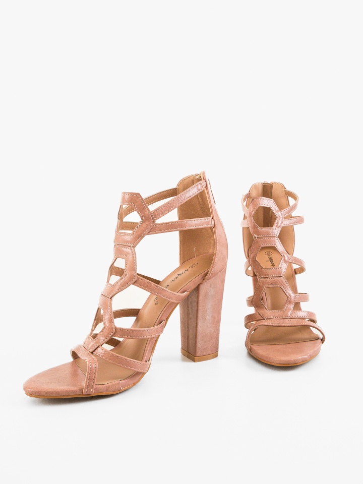 Sandale cu toc Polly Roz