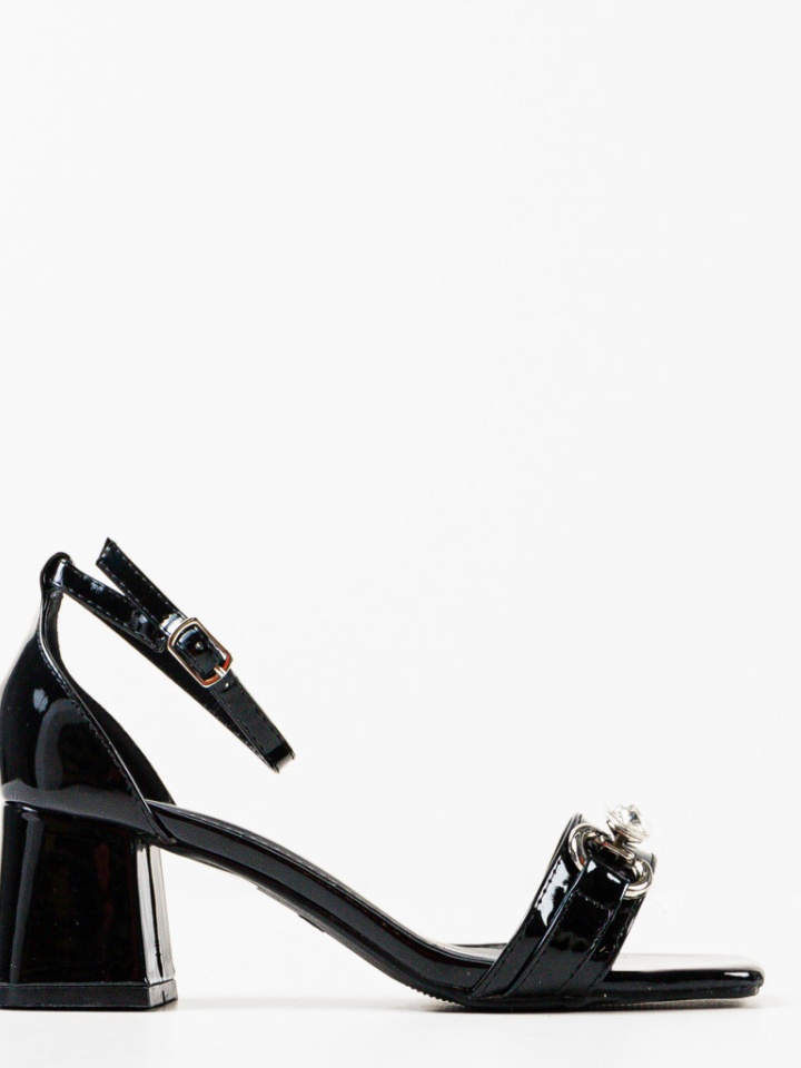 Sandale cu toc Krueger Negre