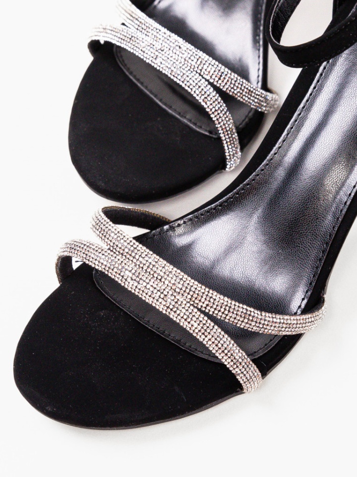 Sandale cu toc Josie Negre