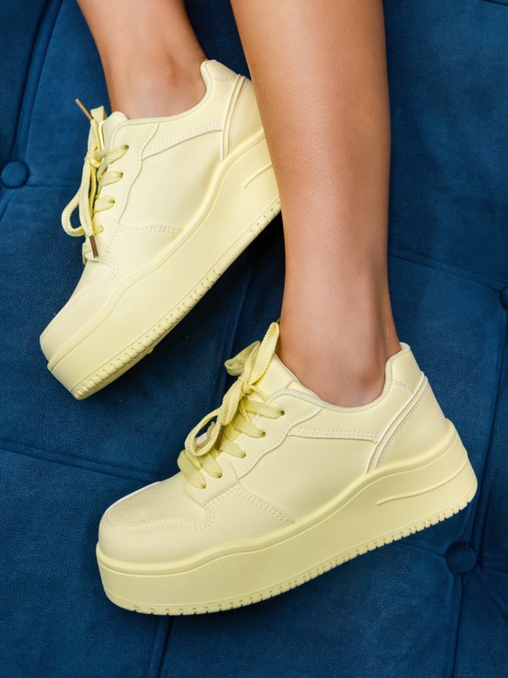 Sneakers dama Kramy Galbeni