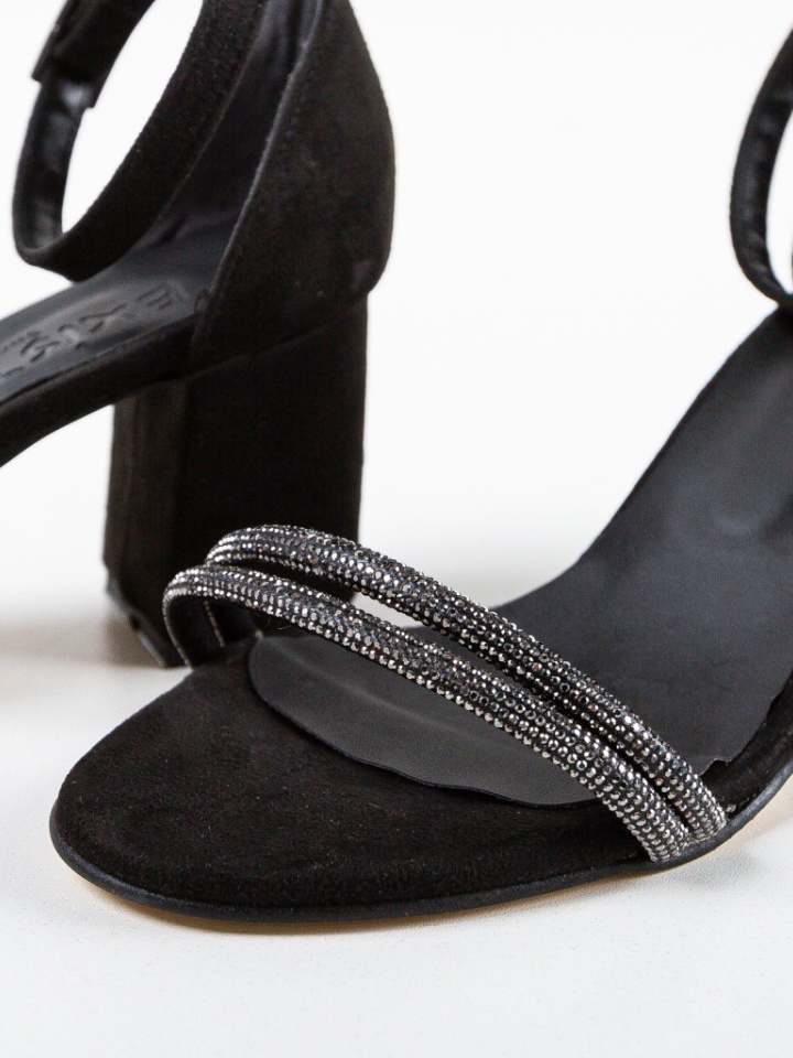 Sandale cu toc Gudy Negre