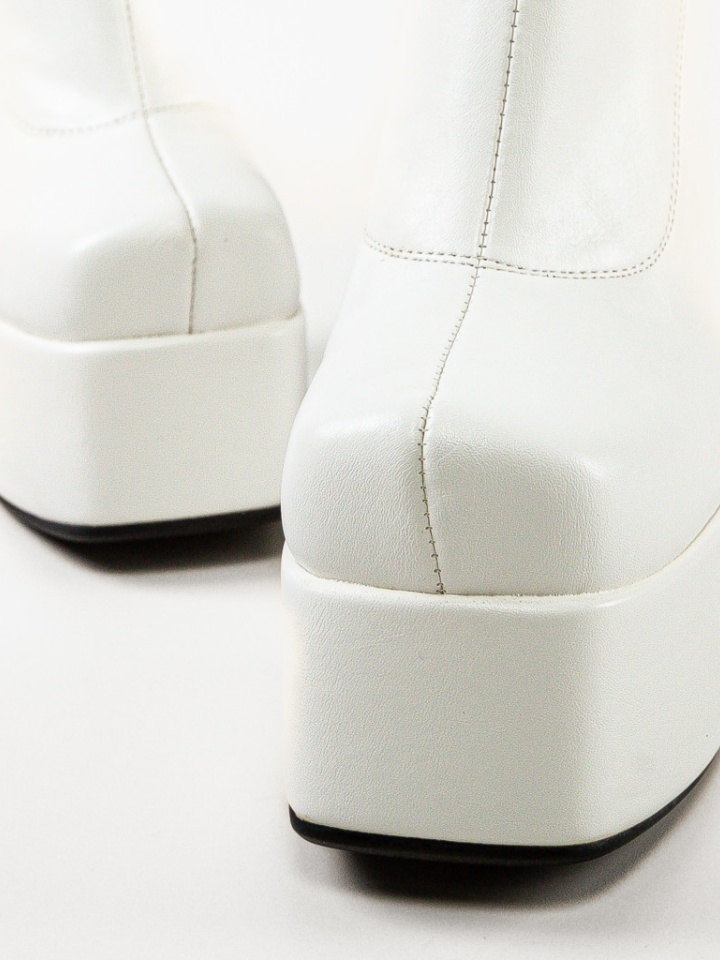 Botine dama Huron Albe