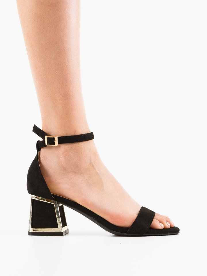 Sandale cu toc Bryan Portocalii