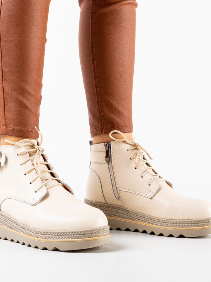 Ghete dama Solders Bej