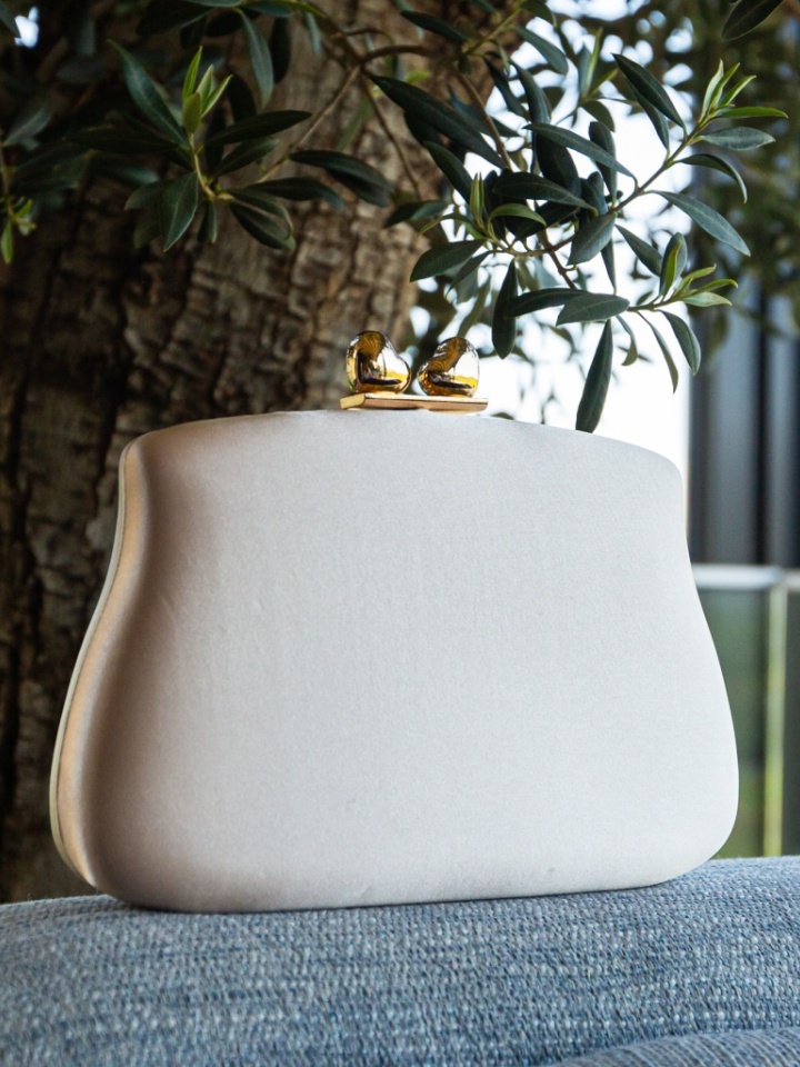 Geanta plic Heart Bej