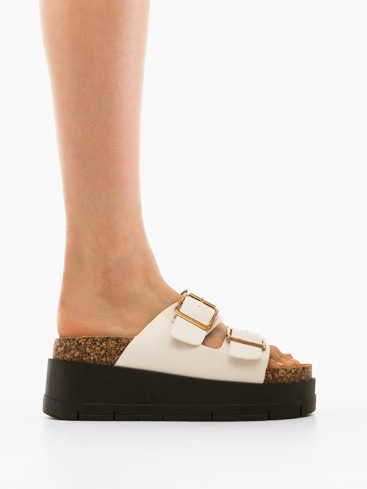 Papuci dama Olive Albi